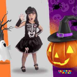 Fantasia Esqueleto Menina - Halloween