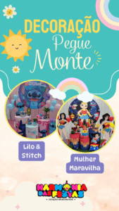 DECORAÇÃO PEGUE E MONTE