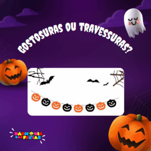 Enfeite Varal de Abóboras