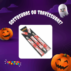 Suspensório Sangue Halloween